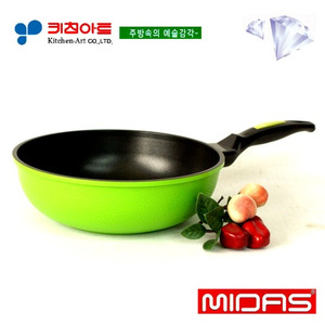 키친아트 마이다스(MIDAS) 다이아몬드코팅 궁중팬26CM